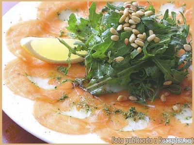 Carpaccio de salmó